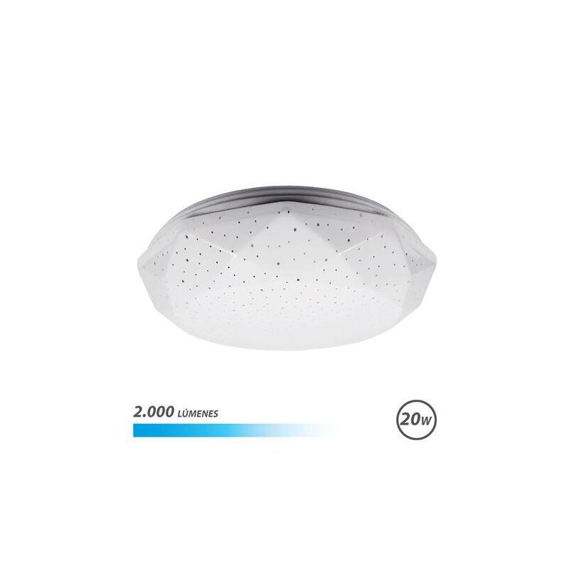 Elbat Serie Neptuno Aplique De Techo Led 20w 2000lm - 6500k Luz Fria - Diametro 28cm