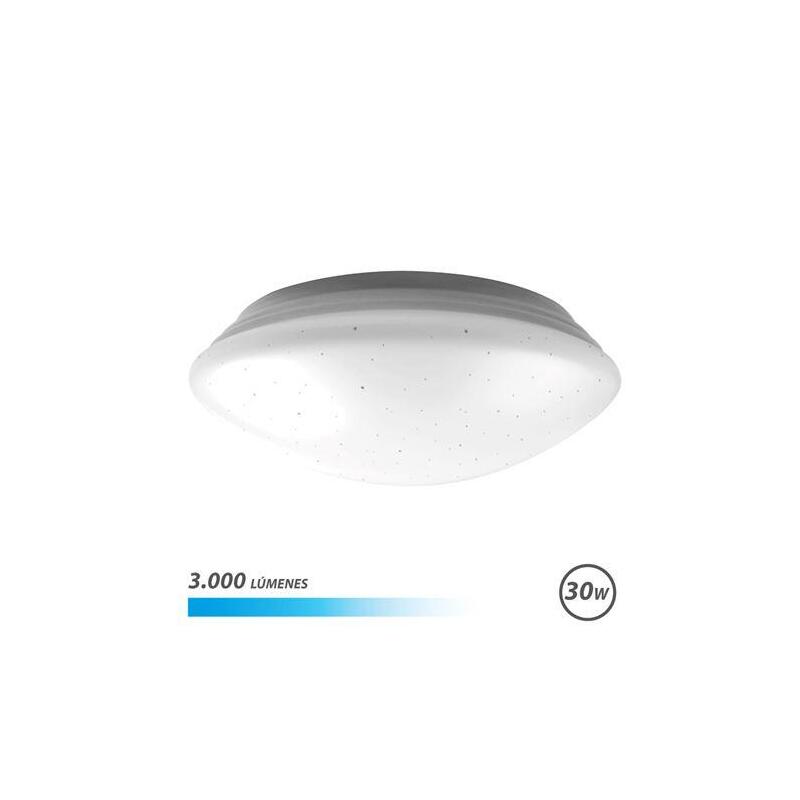 Elbat Serie Saturno Aplique Redondo De Techo Led 30w 3000lm - 6500k Luz Fria - Diametro 28cm
