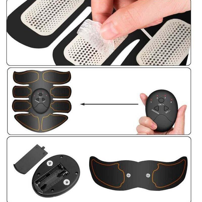 Electroestimulador Abdomen, Glúteos Y Brazos 3 En 1