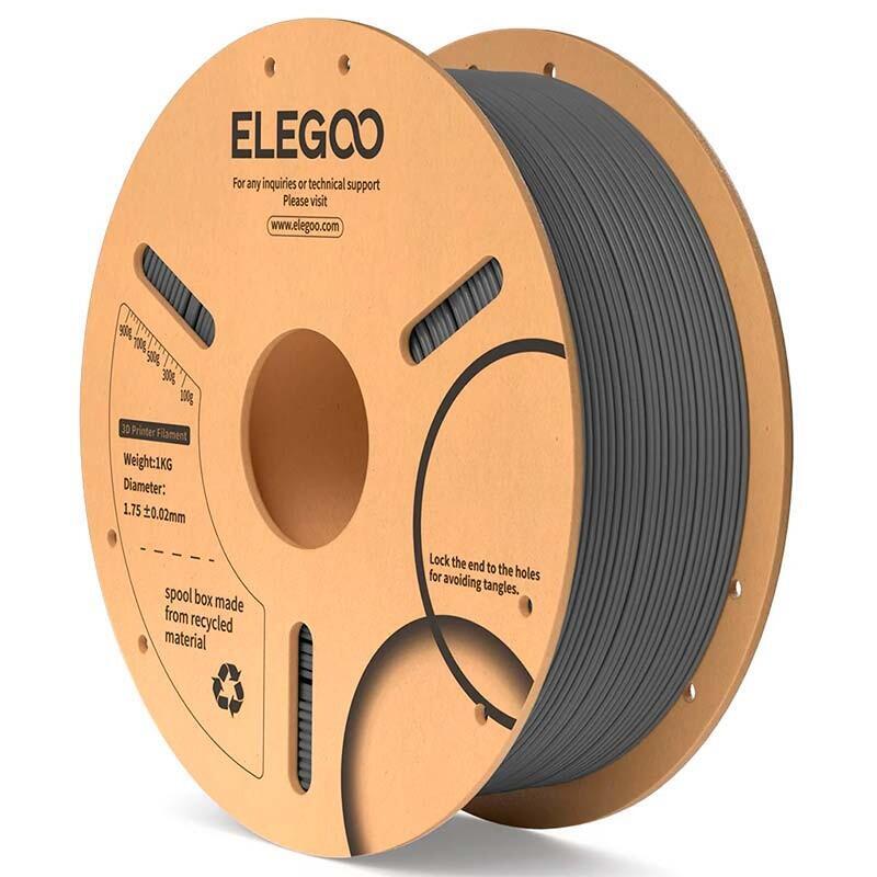 Elegoo Pla Gris Espacial Para Impresoras 3d Fdm - Filamento 1.75mm Bobina De 1kg