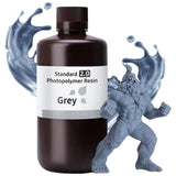 Elegoo Resina Estándar V2.0 Color Gris Para Impresoras 3d De Resina Lcd - 1kg