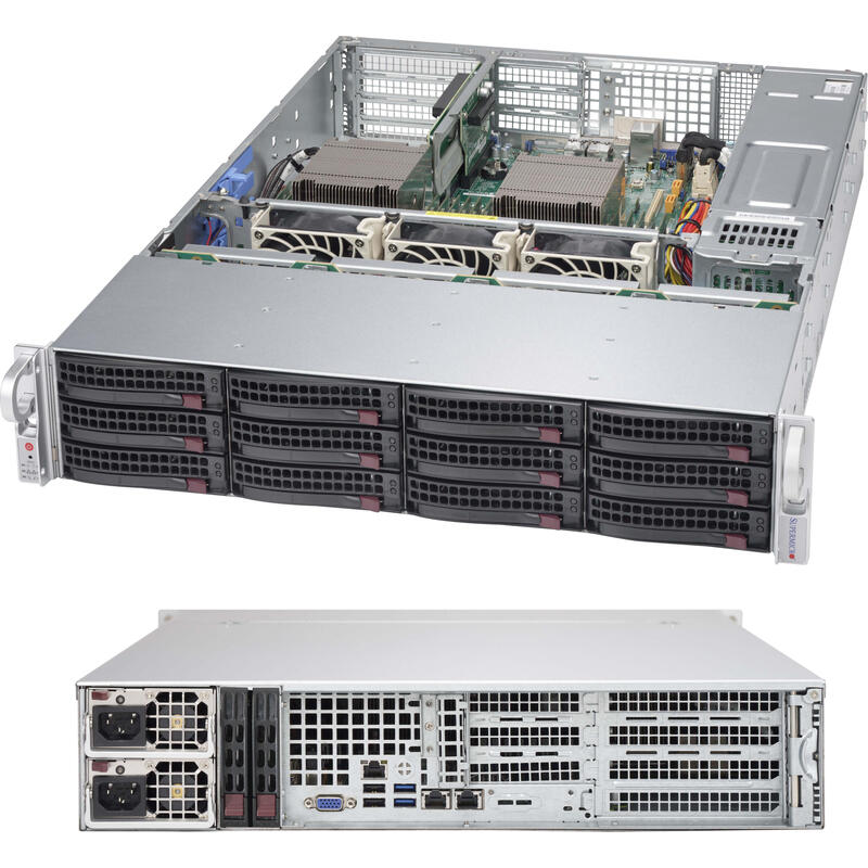 Embalaje Dañado Supermicro Gehäuse Superchassis Cse-826bac4-R1k23wb - Damage Box