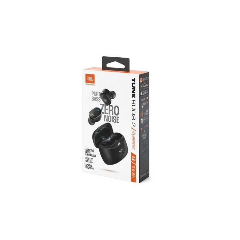 Embalaje Deteriorado - Jbl Tune Buds 2 Tws Bluetooth Wireless In-Ear Earbuds Black Eu - Only Box Damage 1200130016356-D