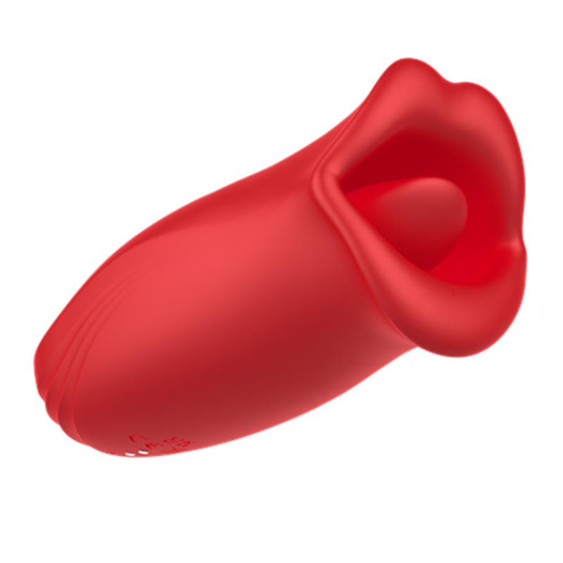 Ember Masajeador Forma Boca Con Lameteo Y Vibración Usb Silicona
