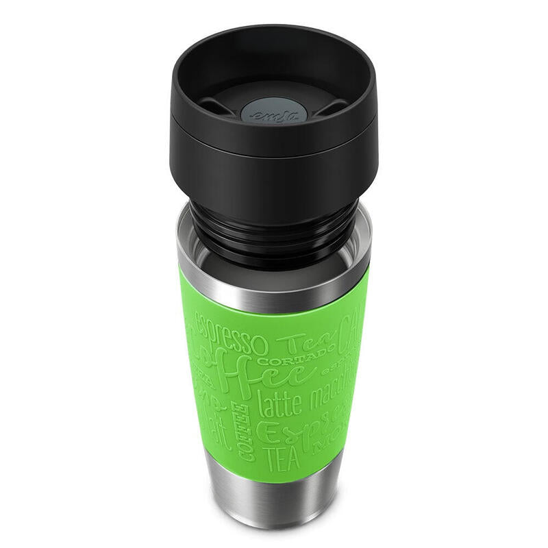 Emsa Travel Mug Taza Térmica Clásica Lima/Acero Inoxidable, 0,36 Litros N2020700