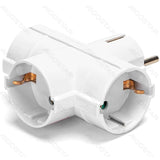 Enchufe De Conversion Aleman 1 A 3 16a Vertical Blanco Aigostar