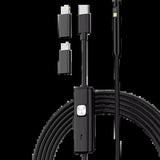Endoscopio 8mm Dual Lens (Lightning/Usb-C/Microusb)  Hard Cable  3.5 M
