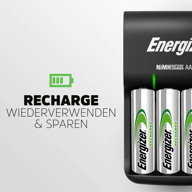 Energizer Cargador Base + 4xhr6 Aa 1300mah