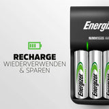 Energizer Cargador Base + 4xhr6 Aa 1300mah