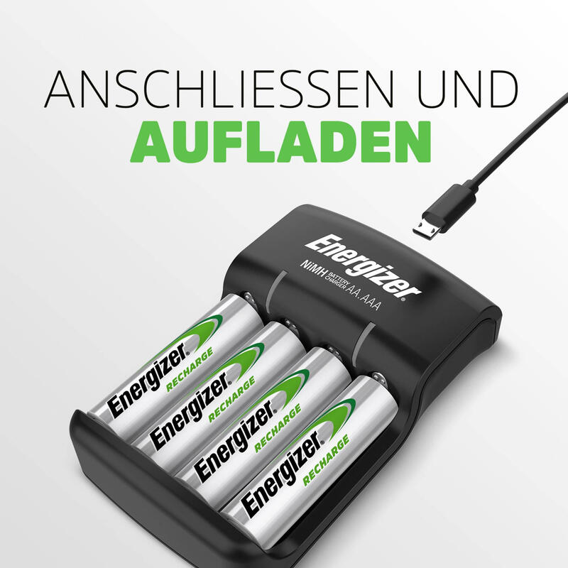 Energizer Cargador Base + 4xhr6 Aa 1300mah