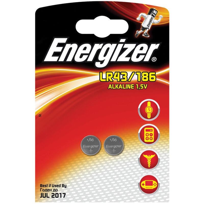 Energizer Pila Boton Alcalina Lr43 1,5v Blister*2