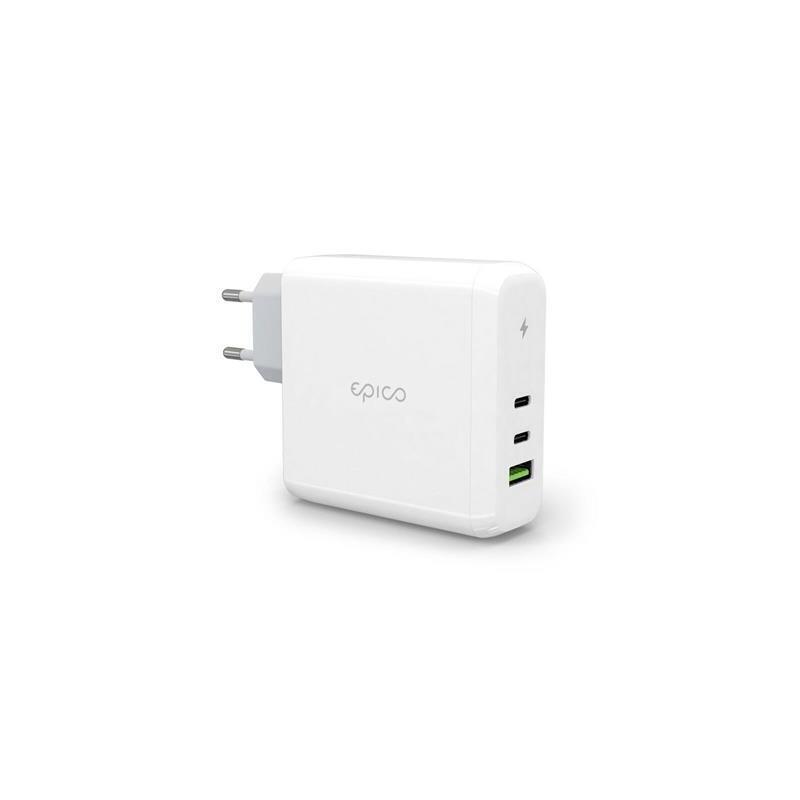 Epico Cargador 100w Gan  2xusb-C  1xusb-A - Blanco