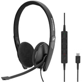 Epos Adapt 160t Usb-C Ii Adapt 100 Series Auricular En Oreja Cableado Usb-C Negro Certificado Para Equipos De Microsoft Optimizado Para Uc