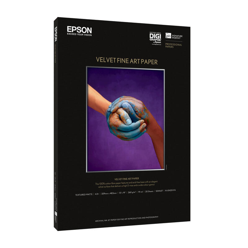 Epson Papel Inkjet Art Fine Velvet A2 255gr