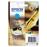Epson Tinta Original T1632 Cyan Para Impresora Wf-2010w/Wf-2510wf/Wf-2520nf/Wf-2530wf/Wf-2540wf
