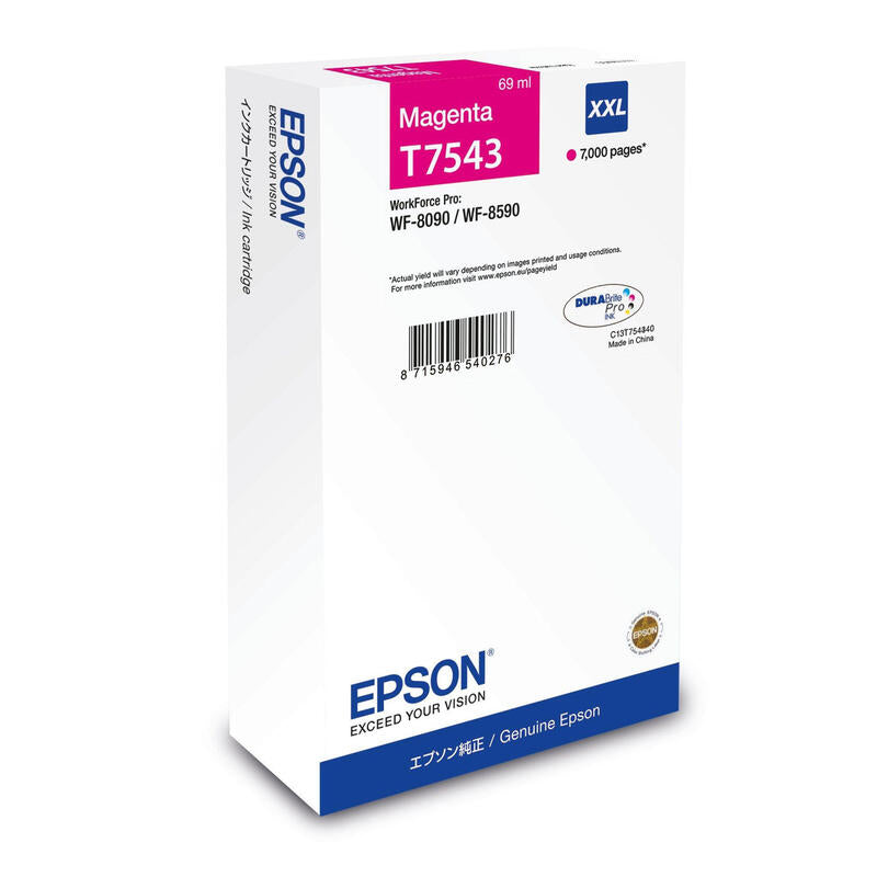 Epson Tinte Magenta 69.0ml Wf Pro 8090 8590 ''Xxl''