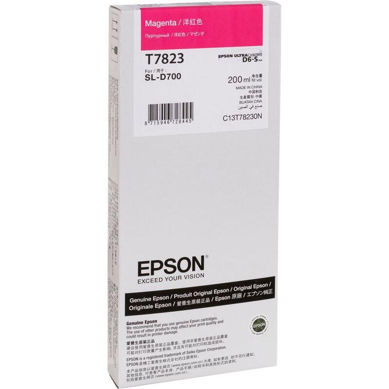 Epson Ink Cartridge Magenta T 782 200 Ml             T 7823n