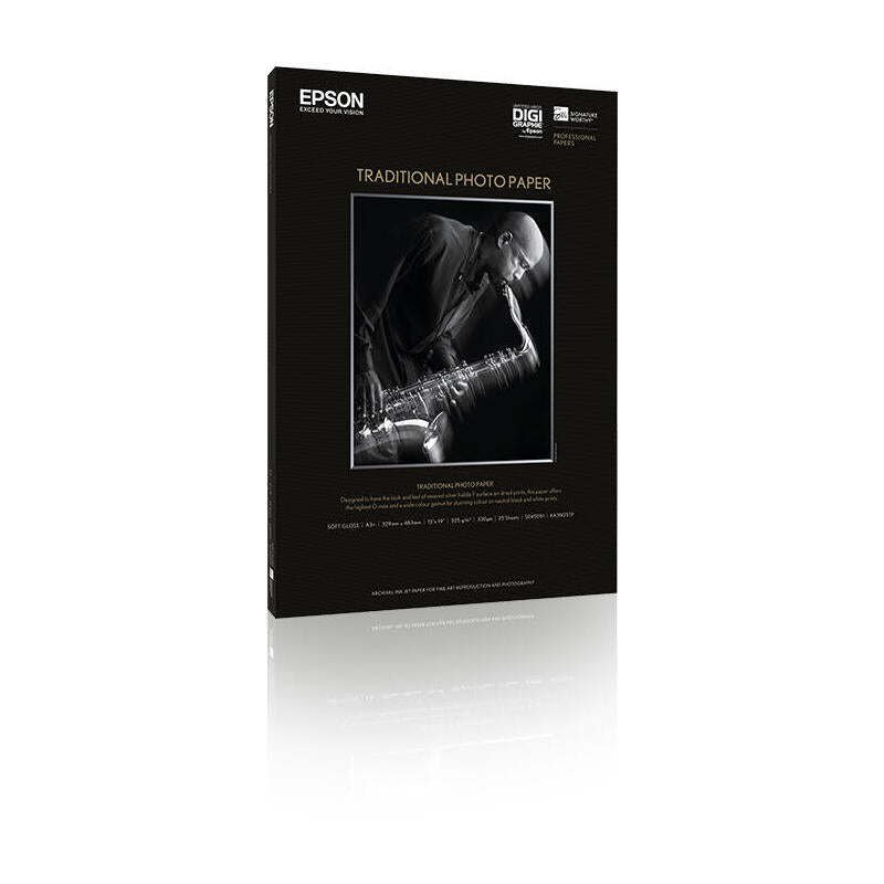 Epson Traditional Photo Paper, Din A3+, 330 G/M², 25 Hojas