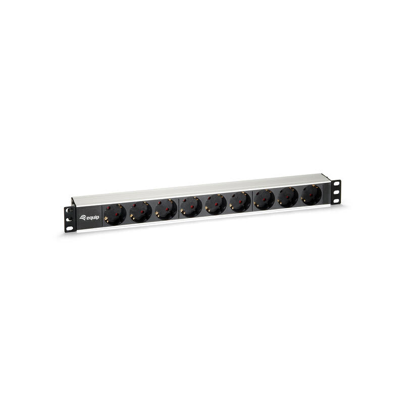 Equip Regleta Alimentacion Aluminio Rack 19 1u 9 Tomas
