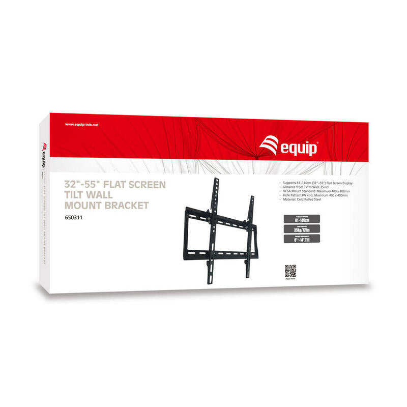 Equip Soporte Pared 650311 Para Pantallas Planas De 32\1 A 55\1 Inclinable 14º Vertic