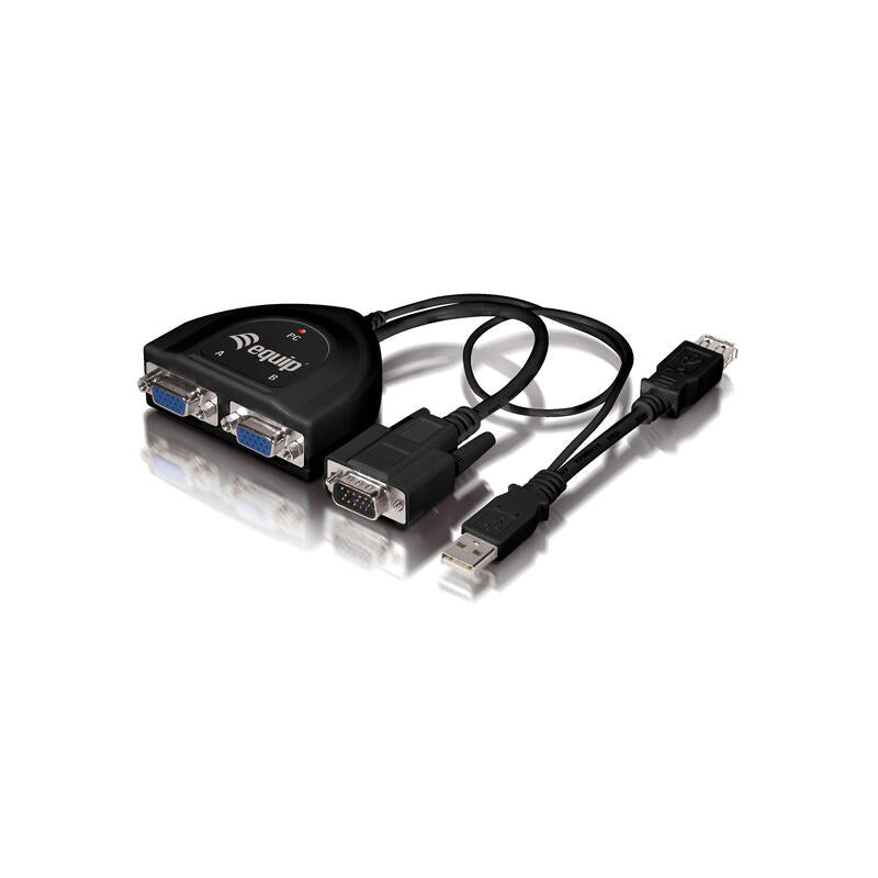 Equip Splitter Vga 2 Puertos 450mhz Alimentado Por Usb