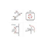 Ergotron Lx Series 45-492-216 Soporte De Mesa Para Pantalla Plana 61 Cm (24") Blanco