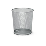 Erichkrause Compass - Papelera De 12l - Base Redonda - Acero Inoxidable - Color Plata