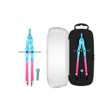 Erichkrause Coolray Compas Escolar - Mina De Repuesto - Cuerpo Metalico - Estuche - 155mm De Longitud - Radio Maximo De