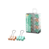 Erichkrause Pastel Bloom Pack De 10 Pinzas Sujetapapeles - 19mm De Ancho - Metalicas - Capacidad Hasta 80 Hojas -
