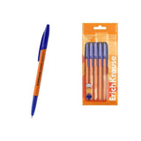 Erichkrause Slender Stick Orange Pack De 8 Boligrafos Con Capuchon - Punta De Aguja 0.7mm - Cuerpo Opaco Naranja -