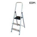 Escalera Domestica De Aluminio 3 Peldaños Edm