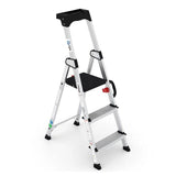 Escalera Profesional Delux De Aluminio 3 Peldaños