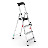 Escalera Profesional Delux De Aluminio 4 Peldaños
