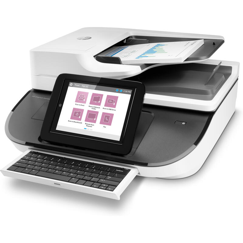 Escaner Scanjet Entreprise Flow 8500 Fn2 Hp  Estación De Trabajo Para Captura De Documentos Hp Digital Sender Flow 8500 Fn2