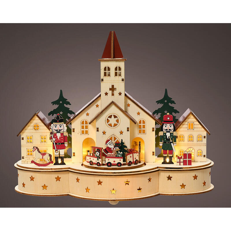 Escena De Cascanueces Navideños, 30x14x24,5cm. Basics