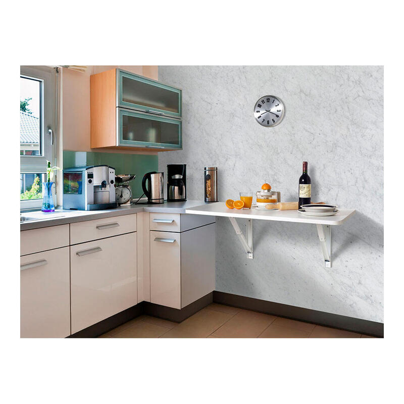 Escuadra De Acero Plegable Abat-Plan Blanco 11x20cm