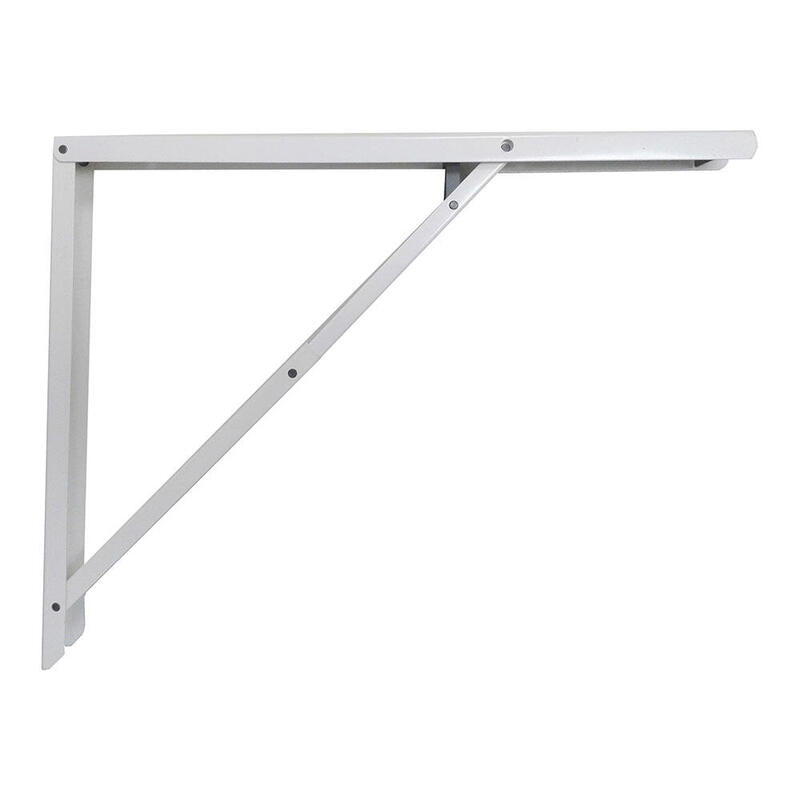 Escuadra De Acero Plegable Abat-Plan Blanco 40x52cm