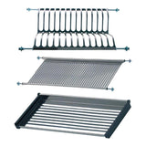 Escurreplatos Y Vasos Para Armario, Ecr01, Acero Inoxidable, 700 X 280 X 65 Mm