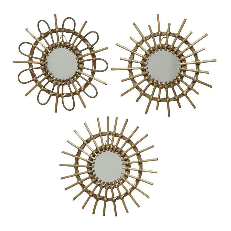 Espejo De Mimbre Ø40x2,5cm