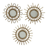 Espejo De Mimbre Ø40x2,5cm