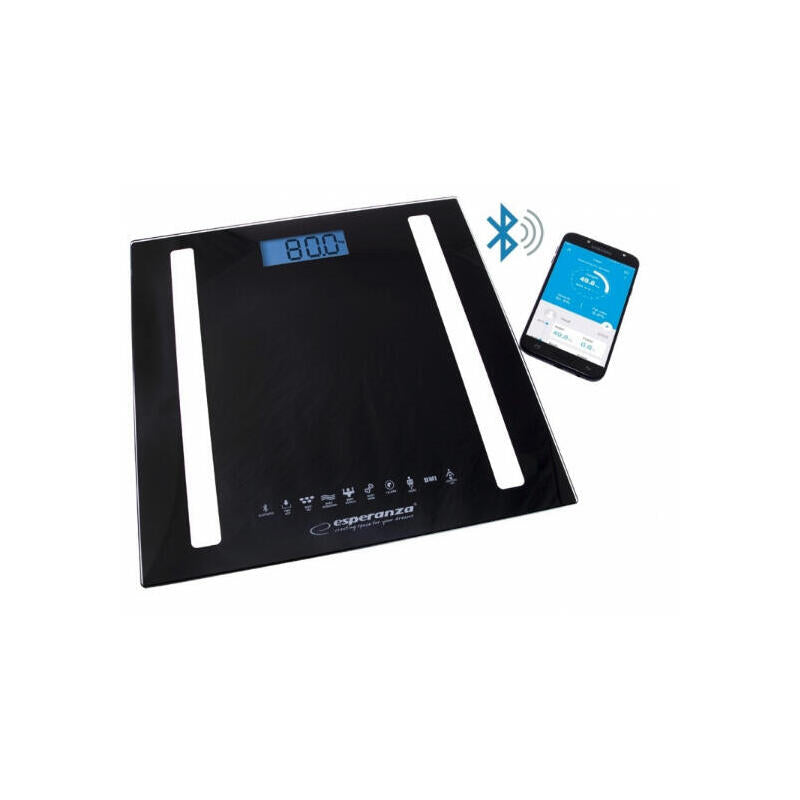 Esperanza Ebs016k B.Fit - Bluetooth Bascula De Baño 8in1 - Black