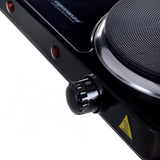 Esperanza Ekh014k Placa Eléctrica 2 Zonas, 2500 W, Negro