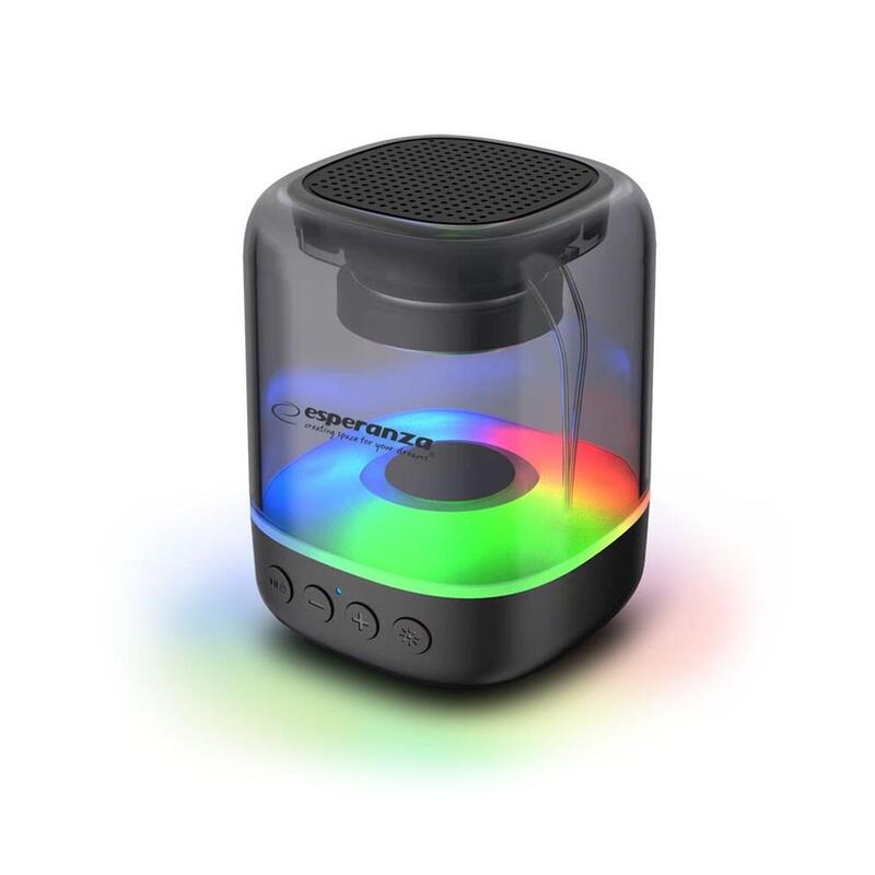 Esperanza Ep154 Bt Fm Altavoz Led Rgb Negro 3w