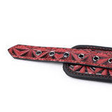 Esposas De Muñeca Acolchadas Ajustable Diamond Cuero Vegano