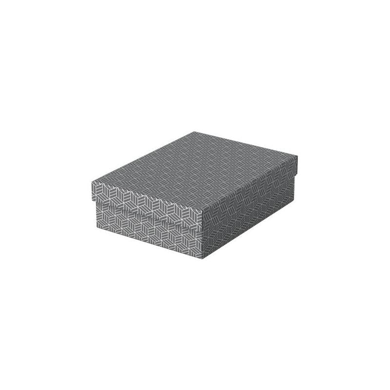 Esselte Pack De 3 Cajas Medianas De Almacenamiento Con Tapa 265x100x360mm - Carton 100% Reciclado Y Reciclable - Diseño