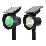 Estaca Solar Led 25 Lm Luz Multicolor (8 Colores) 11 X 13 X 42,5 Cm, Pack 2 Unidades
