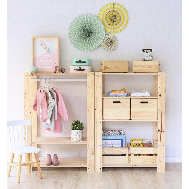 Estanteria Alistonada Evolution 3 111x76,7x43cm Pino Macizo Astigarraga