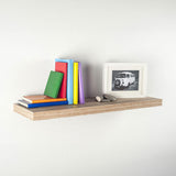 Estanteria Con Fijación Invisible 80x25 Roble Blanco 047692 Home Decor