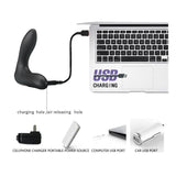 Estimlador Anal Inflable Leonard Silicona Usb Negro