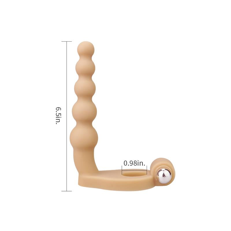 Estimulador Anal The Ultra Soft Bead 6.5 Con Vibración Natural